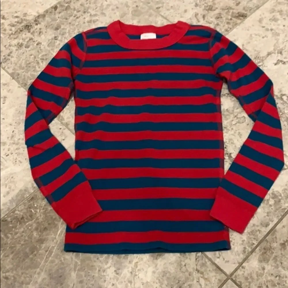 Hanna Andersson Striped Long Sleeve T-shirt Tee Top Size 120